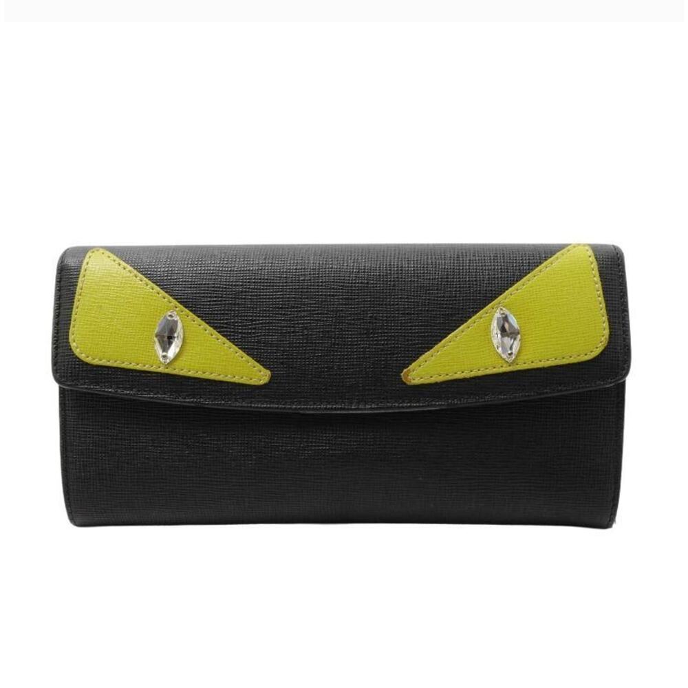193.  Fendi Crystal Eyes Monster Continental Wallet